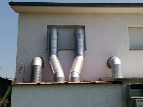 Conductos de ventilación para cámara de secado