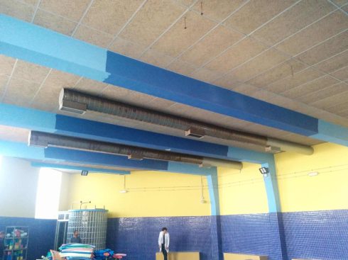 Mantenimiento de ventilación en piscina